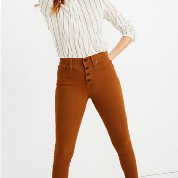 NWT Madewell burnished cedar 9” high rise skinny - Picture 4 of 9